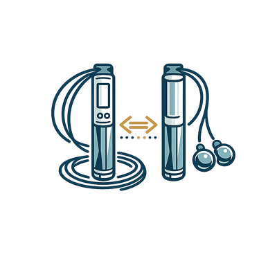 Corded and cordless jump-rope configuration icon