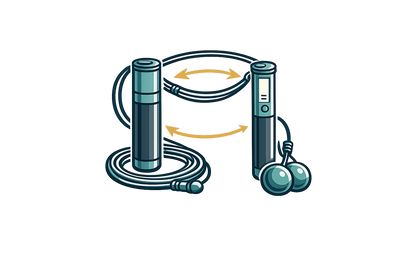 Compact dual-use jump-rope portability icon