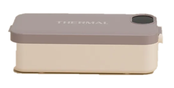 VitalHeat™ Cordless Heated Lunch Box in Elegant Gray, closed view